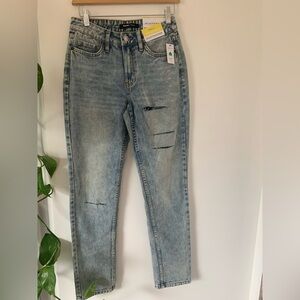 Bluenotes Light Blue Distressed Straight Leg Jeans